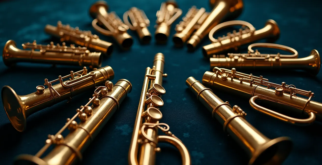 Metafora visiva dell'orchestra planetaria che compone la personalità completa