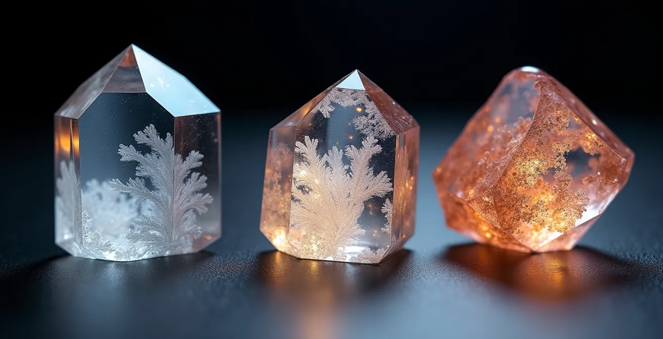 Rappresentazione visiva dei tre decani di un segno zodiacale che mostrano sfumature diverse